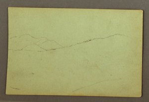 Zeichnung, Berggipfel, möglicherweise 1856 von Frederic Edwin Church
