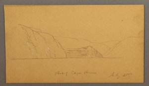 Zeichnung, Bergige Bucht, 21. Juli 1859 von Frederic Edwin Church