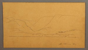 Zeichnung, Bergige Bucht, möglicherweise 1859