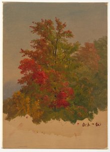 Zeichnung, Insel Mt. Desert?, Maine, Oktober 1860 von Frederic Edwin Church