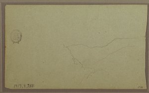Zeichnung, in der Nähe von San Miguel, Ecuador; Rückseite: Unvollendete Bergskizze, 2. Juni 1857