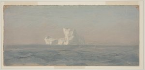 Zeichnung, vor Eisberg, Neufundland, Juni 1859 von Frederic Edwin Church