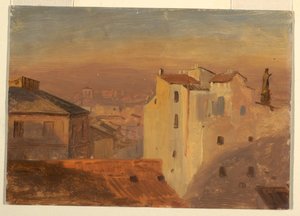 Dächer, Rom, Italien, 1868–69