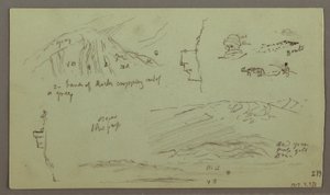Ruinen, Figurenstudie, 27. April 1868 von Frederic Edwin Church