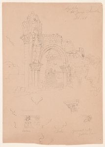 Ruinen der St.-Georgs-Kirche, Lydda [heutiges Lod], 7. Februar 1868
