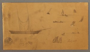 Segelboot-Studien, 12.–13. Juli 1859