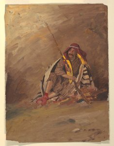 Sitzender Beduine, wahrscheinlich Februar 1868