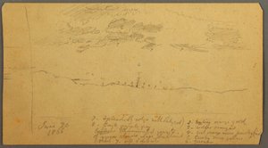 Himmelsstudie über Kamm, Juni 1882 von Frederic Edwin Church