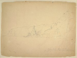 Zeichnung, Statuenfelsen, September 1851