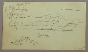 Zeichnung, Steinbogen, Steinsockel, 27. April 1868