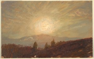 Zeichnung, Sonnenuntergang, 1855–65
