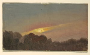 Zeichnung, Sonnenuntergang, 1865–66
