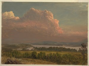Sonnenuntergang über dem Hudson Valley