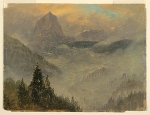 Der Hochkalter, nahe Berchtesgaden, 1868 von Frederic Edwin Church