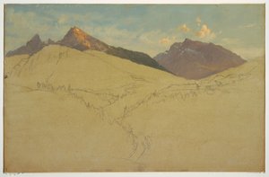 Der Watzmann, in der Nähe von Berchtesgaden, Bayern, Juni 1868
