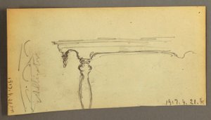 Drei Kühe auf einer Straße im Wald, ca. 1845