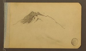 Tal; Verso: Berggipfel, 1889 von Frederic Edwin Church