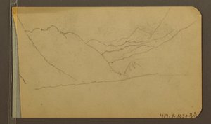 Tal; Verso: Berggipfel, 1889 von Frederic Edwin Church