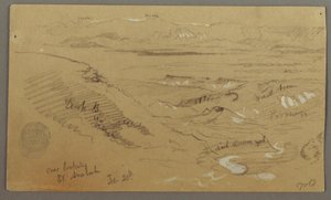 Blick über Wady el-Arabah, 20. Februar, möglicherweise 1868