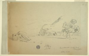 Blick vom Hügel westlich von Suk Wadi, 4. Mai 1868 von Frederic Edwin Church
