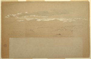 Ansicht einer Bergkette, Ecuador, 27. Juni 1857