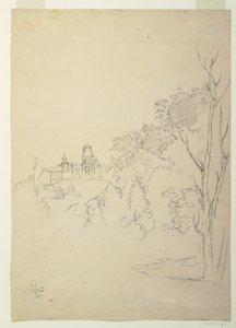 Ansicht von Olana, dem Haus des Künstlers, Hudson, New York, ca. 1872