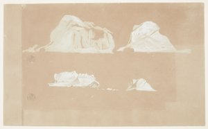 Schwimmende Eisberge von Frederic Edwin Church