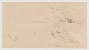 Great Island, Studie von Felsklippen von Frederic Edwin Church