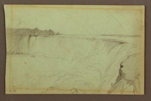 Horseshoe Falls mit einem Doppelregenbogen, Niagara River, Kanada von Frederic Edwin Church