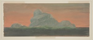 Eisberg gegen Abendhimmel von Frederic Edwin Church