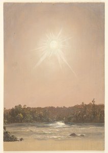 Spätnachmittagssonne über einem Bach von Frederic Edwin Church