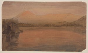 Mts. Katahdin und Turner vom Lake Katahdin