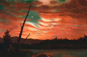 Unser Banner im Himmel von Frederic Edwin Church