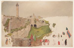 Parade, die in die Stadt Jaffa einzieht