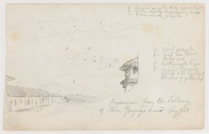 Popayan, Kolumbien; Rückseite: Berglandschaft, Kolumbien