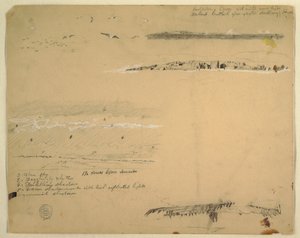 Studien von Möwen, felsige Küste und bewölkter Himmel, Great Manan, Kanada von Frederic Edwin Church