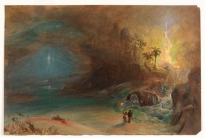 Studie für "Apotheose von Thomas Cole" von Frederic Edwin Church