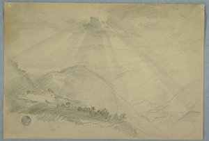 Sonne bricht durch Wolken über einem Bergtal, Jamaika von Frederic Edwin Church