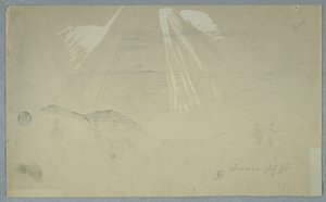 Sonnenstrahlen von oben, Jamaika von Frederic Edwin Church