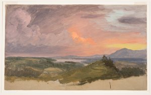 Sonnenuntergang im Hudson Valley