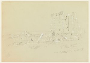 Tempel mit Semua [heutiges as-Samu] in der Ferne von Frederic Edwin Church