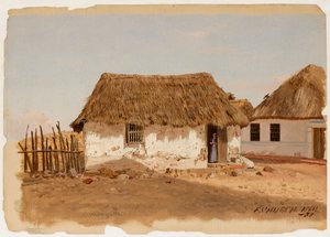 Zwei Häuser in Barranquilla, Kolumbien