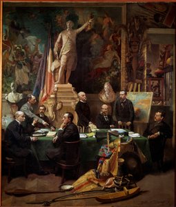 Die Delegierten der Kolonien im November 1892 von Frederic Regamey