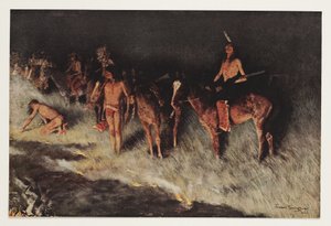 Feuer auf der Prärie, aus Colliers Weekly, 1908