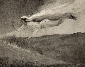 Glänzte wie Ishkoodah, der Komet, wie der Stern mit feurigen Haaren, aus 
