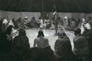Ich werde dem Weißen Mann sagen, ca. 1900 von Frederic Remington