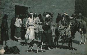 Pueblo-Indianerdorf von Frederic Remington