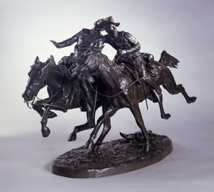 Der verwundete Bunkie von Frederic Remington