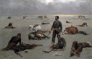 Was eine unmarkierte Kuh gekostet hat, 1895 von Frederic Remington