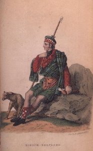 Der schottische Schäfer aus Ackermanns Welt im Miniaturformat von Frederic Shoberl